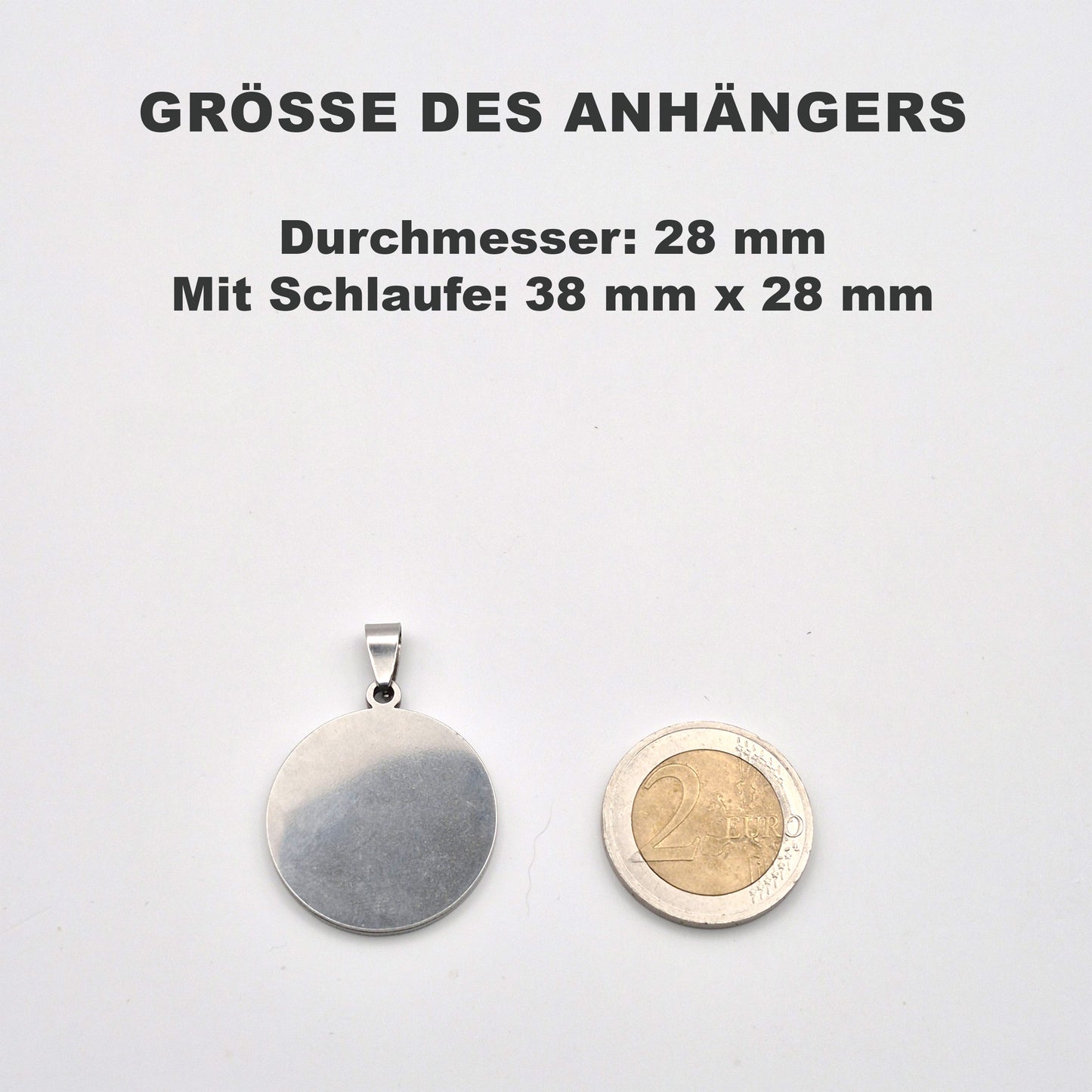 Runder Anhänger Sommersinn – Kettenanhänger in sonniger Marmoroptik, handgefertigt aus Edelstahl & Polymer Clay - mit 45 cm langer Edelstahlkette