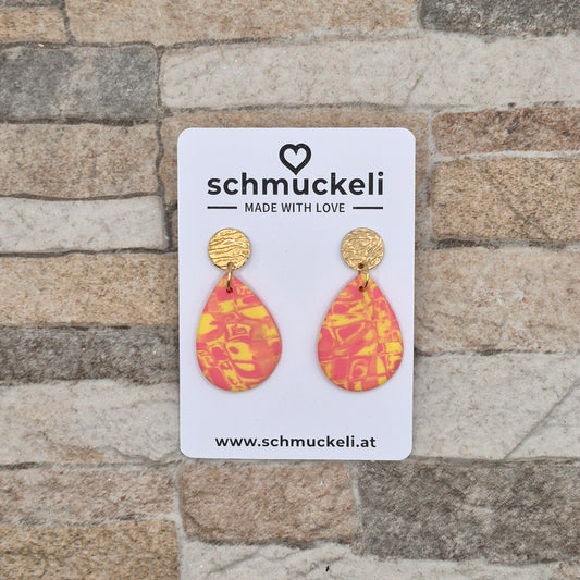 Sonnenglanz – Leichte Ohrringe in Sonnenfarben, handmade & einzigartig