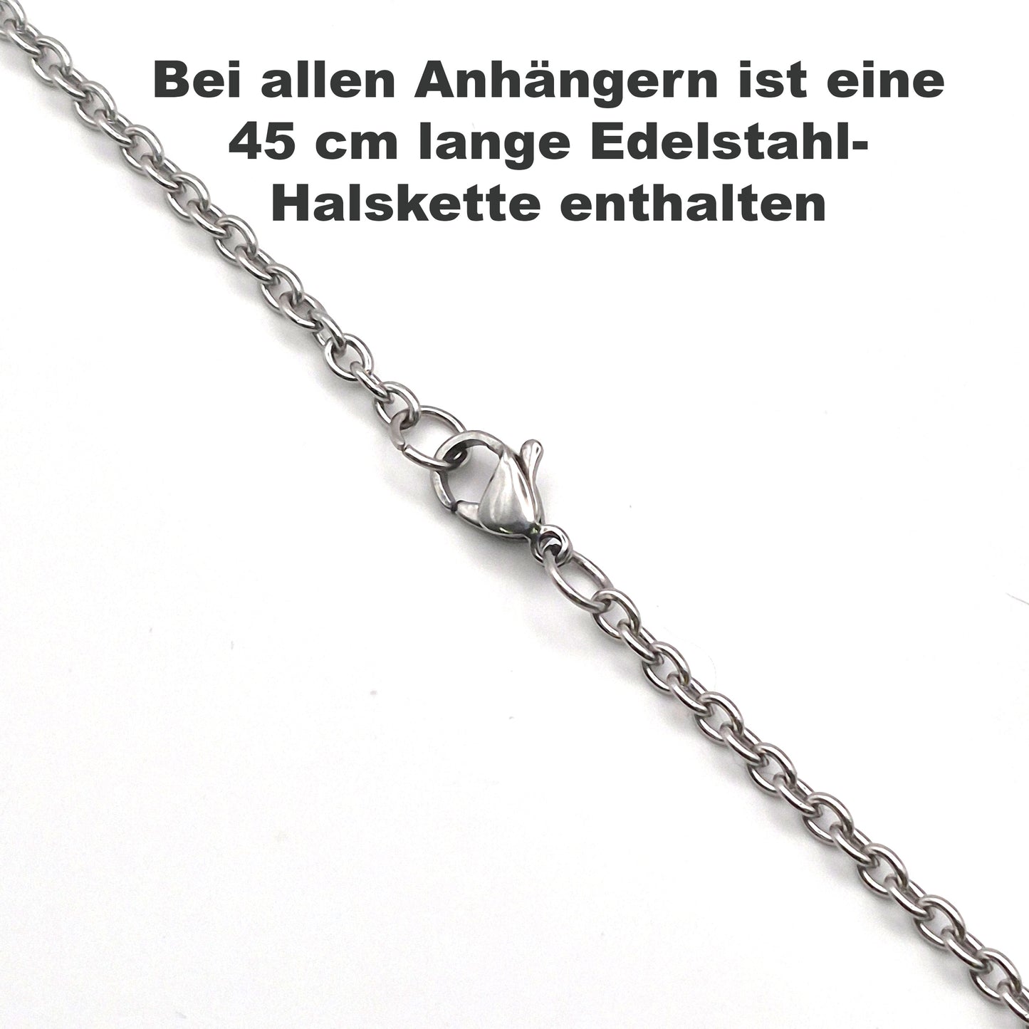 Tropfen Anhänger Rosenglanz – Romantisches Schmuckstück aus Edelstahl, Polymer Clay und funkelndem UV-Resin - mit 45 cm langer Edelstahlkette