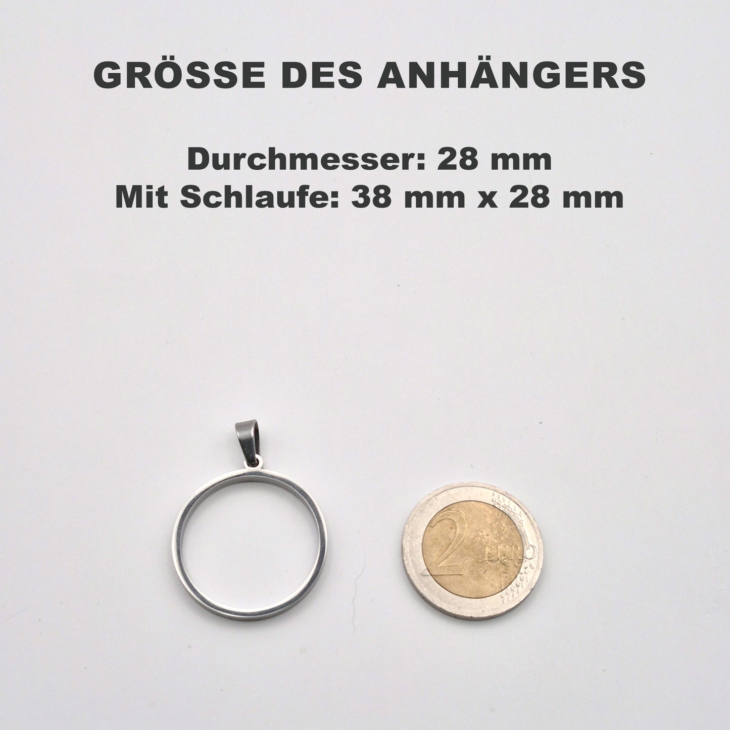 Runder Anhänger Galaxia – Kunstvoller Anhänger mit kosmischem Design - mit 45 cm langer Edelstahlkette